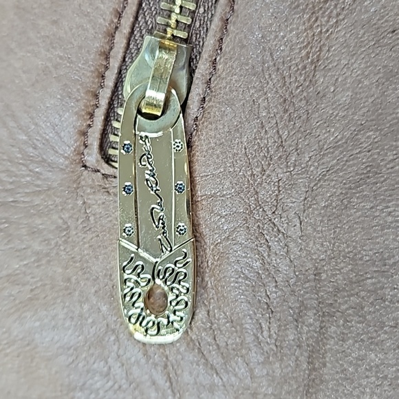 Zandra Rhodes Brown Faux Leather Handbag - Picture 8 of 11